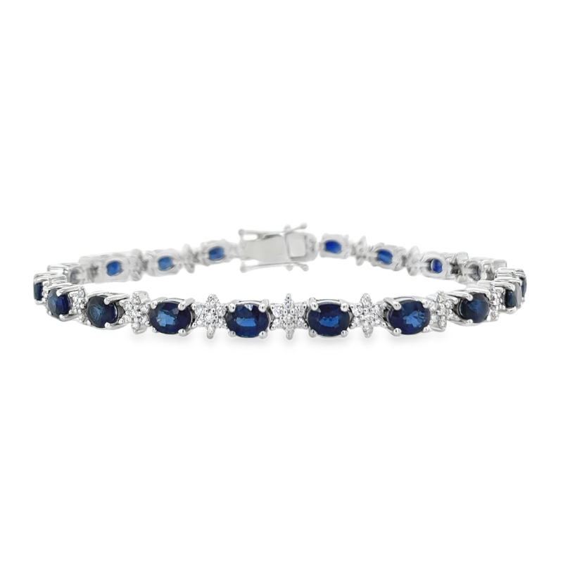 Sapphire & Diamond Star Bracelet
