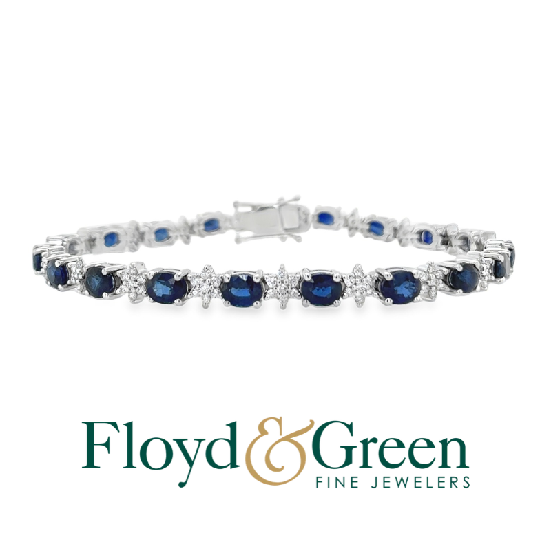 Sapphire & Diamond Star Bracelet