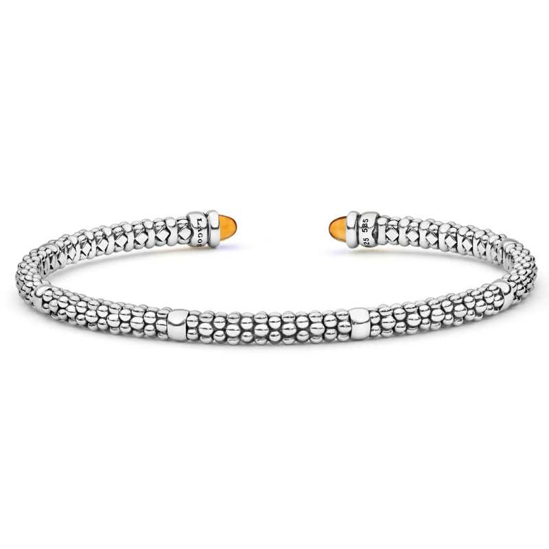 Two-Tone Citrine Mini Versa Torque Bracelet