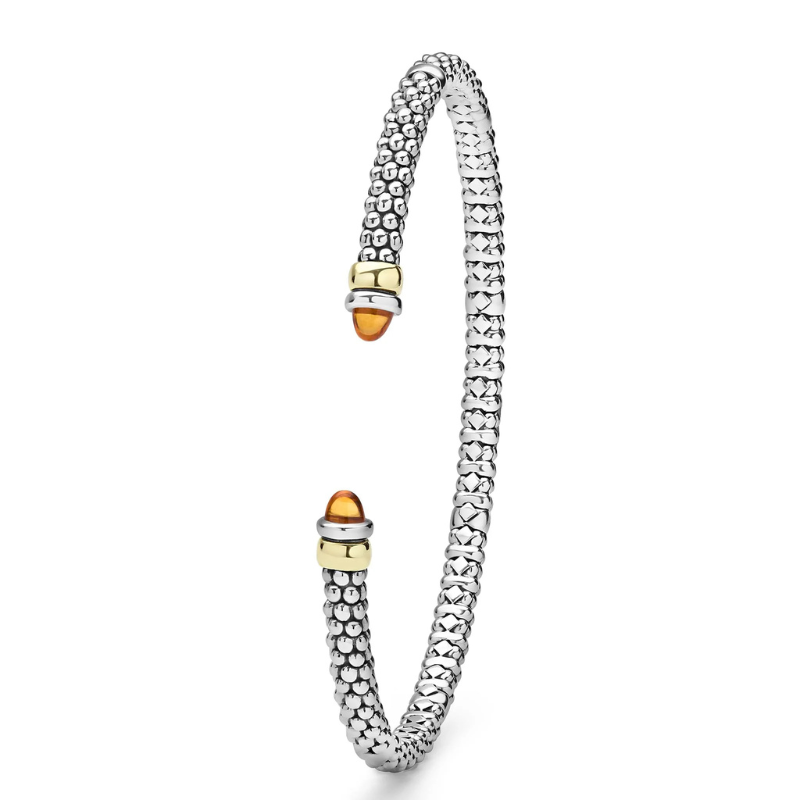 Two-Tone Citrine Mini Versa Torque Bracelet