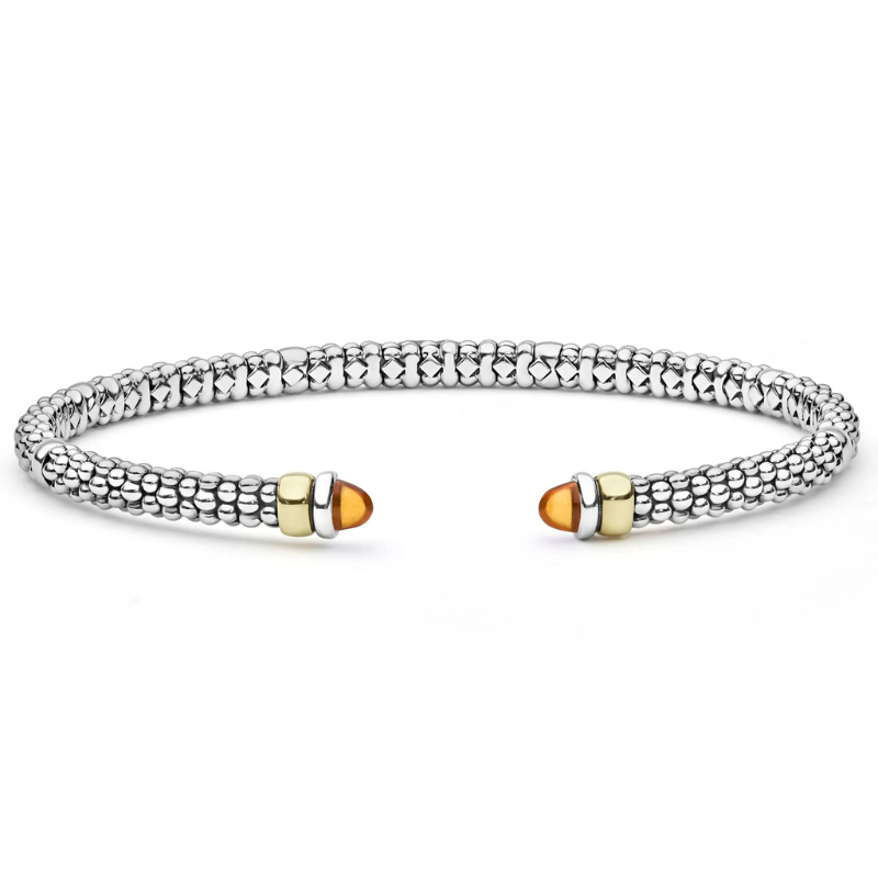 Two-Tone Citrine Mini Versa Torque Bracelet