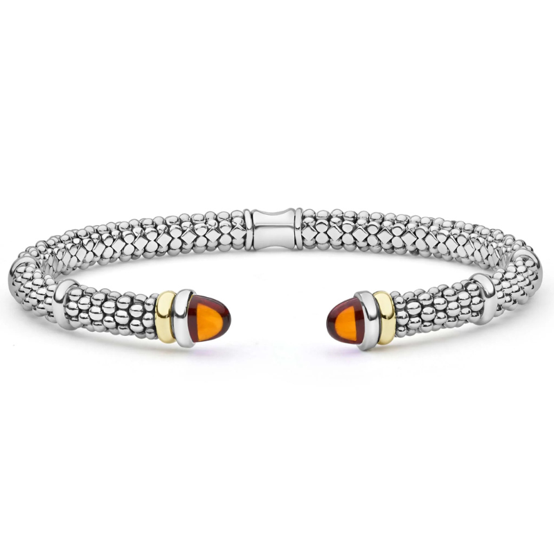 Two-Tone Citrine Versa Torque Bracelet