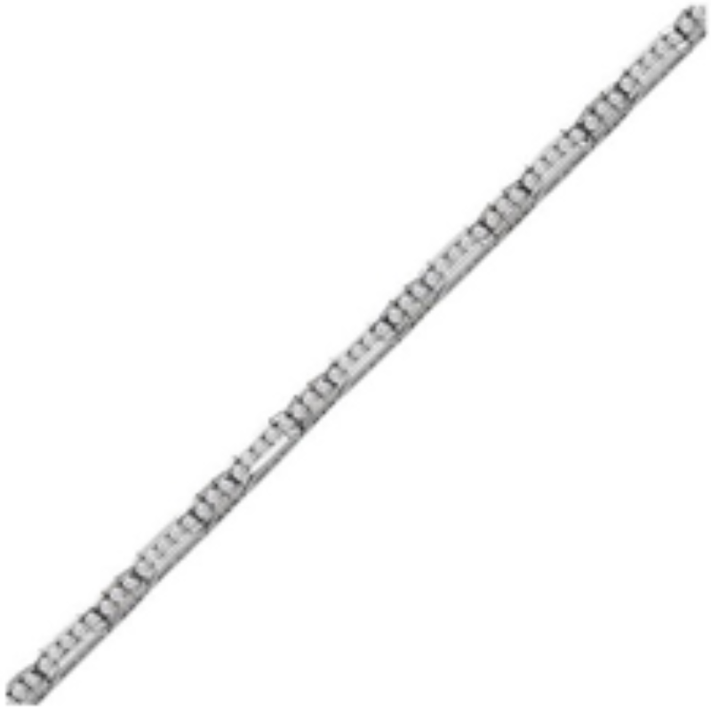 14K White Gold Diamond and Sapphire Bracelet