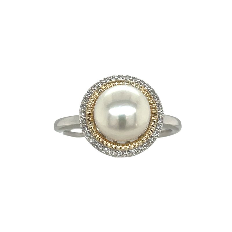 HONORA Pearl and Diamond Ring