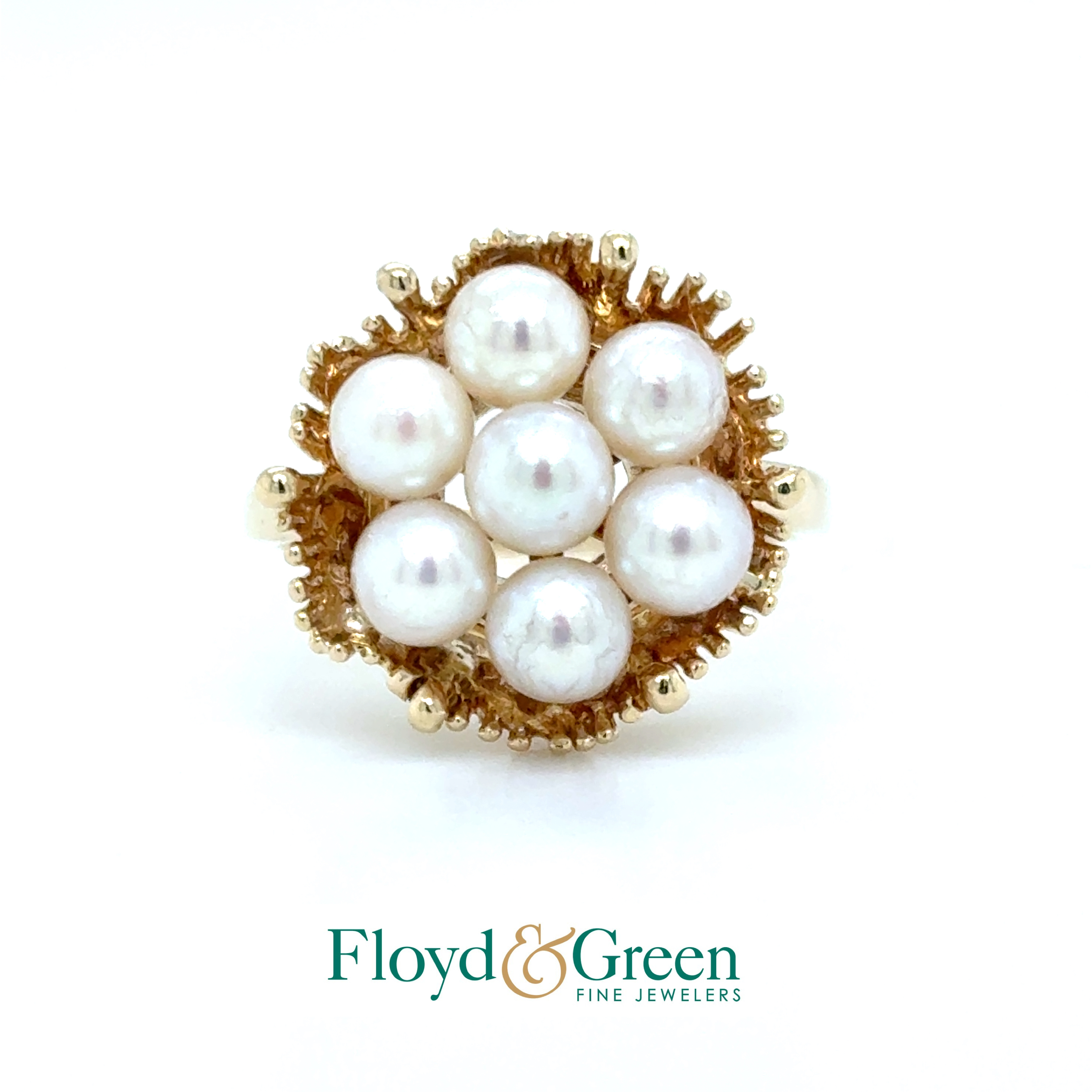 14KY Pearl Ring, Size 6. 6g