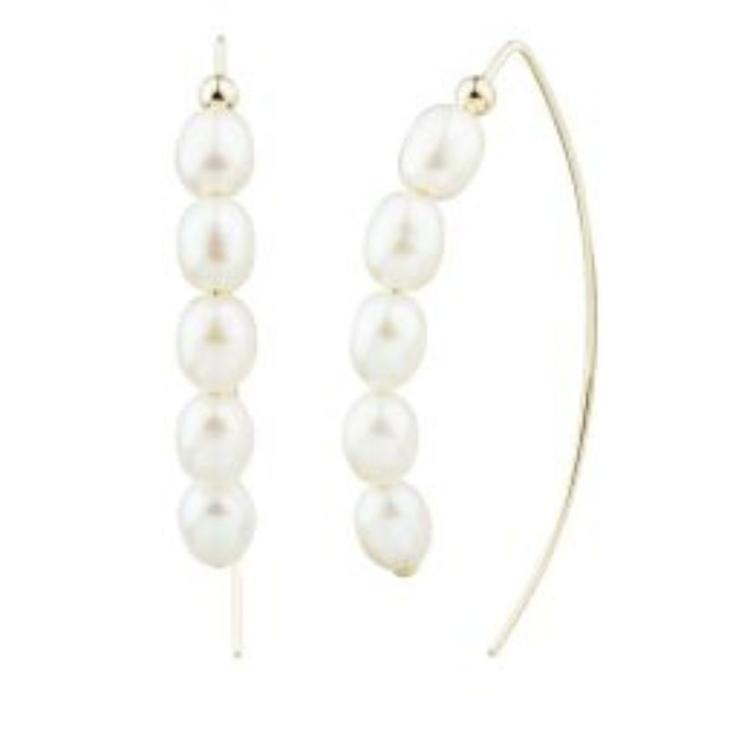 HONORA Rice Pearl French Wire Earrings