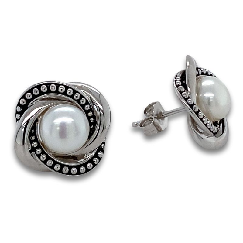 HONORA Pearl Knot Earrings