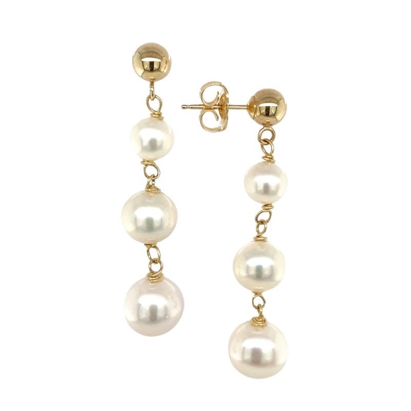 HONORA Pearl Tiered Drop Earrings