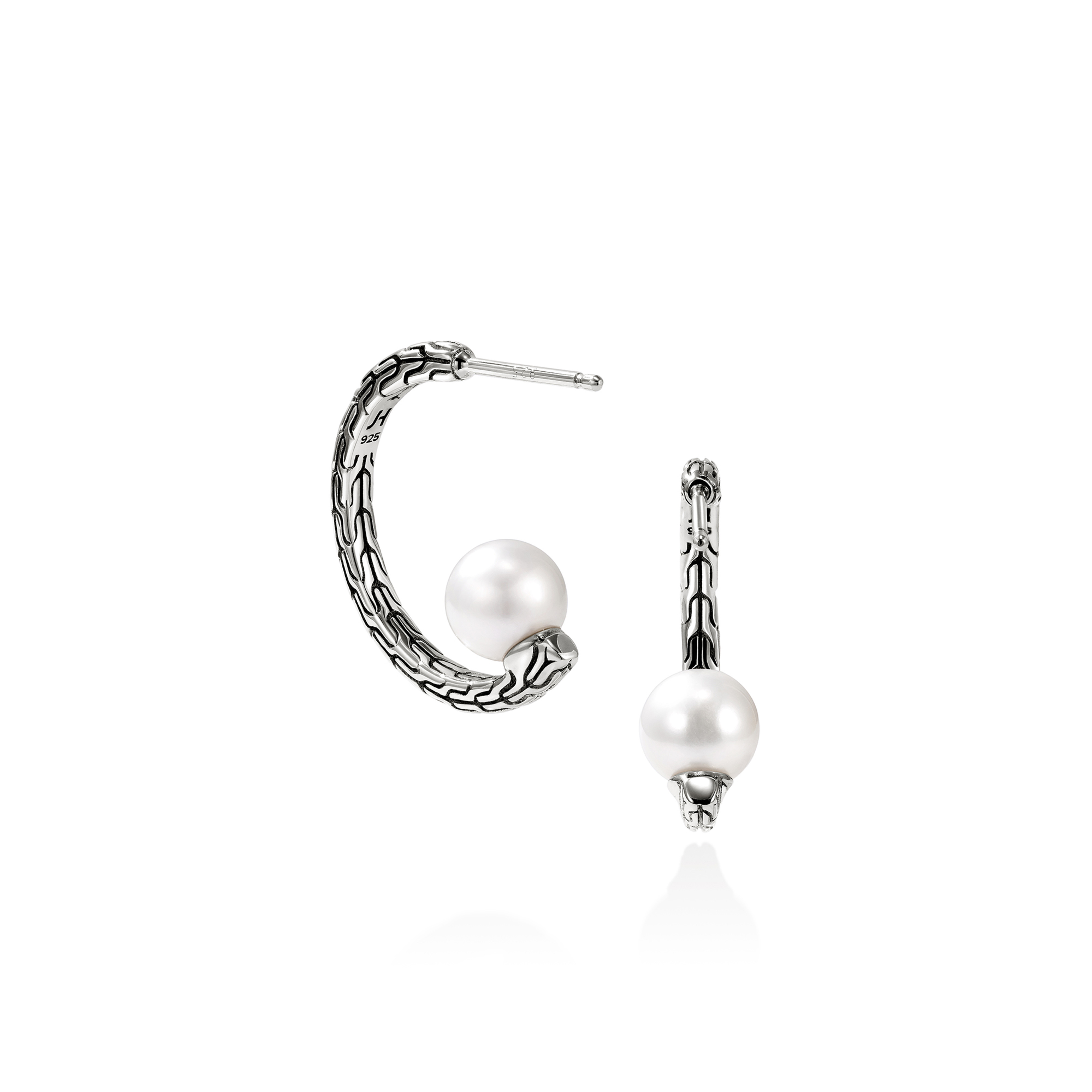 JOHN HARDY Essentials Large Pearl Hoop Earrings