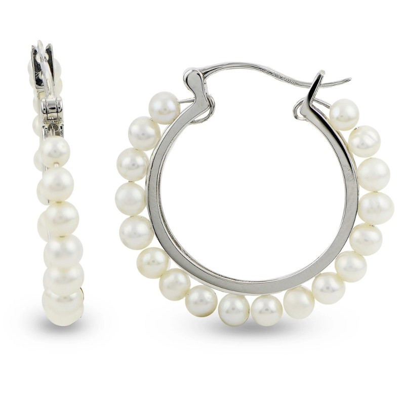 SS White FW Pearl Hoops 30MM