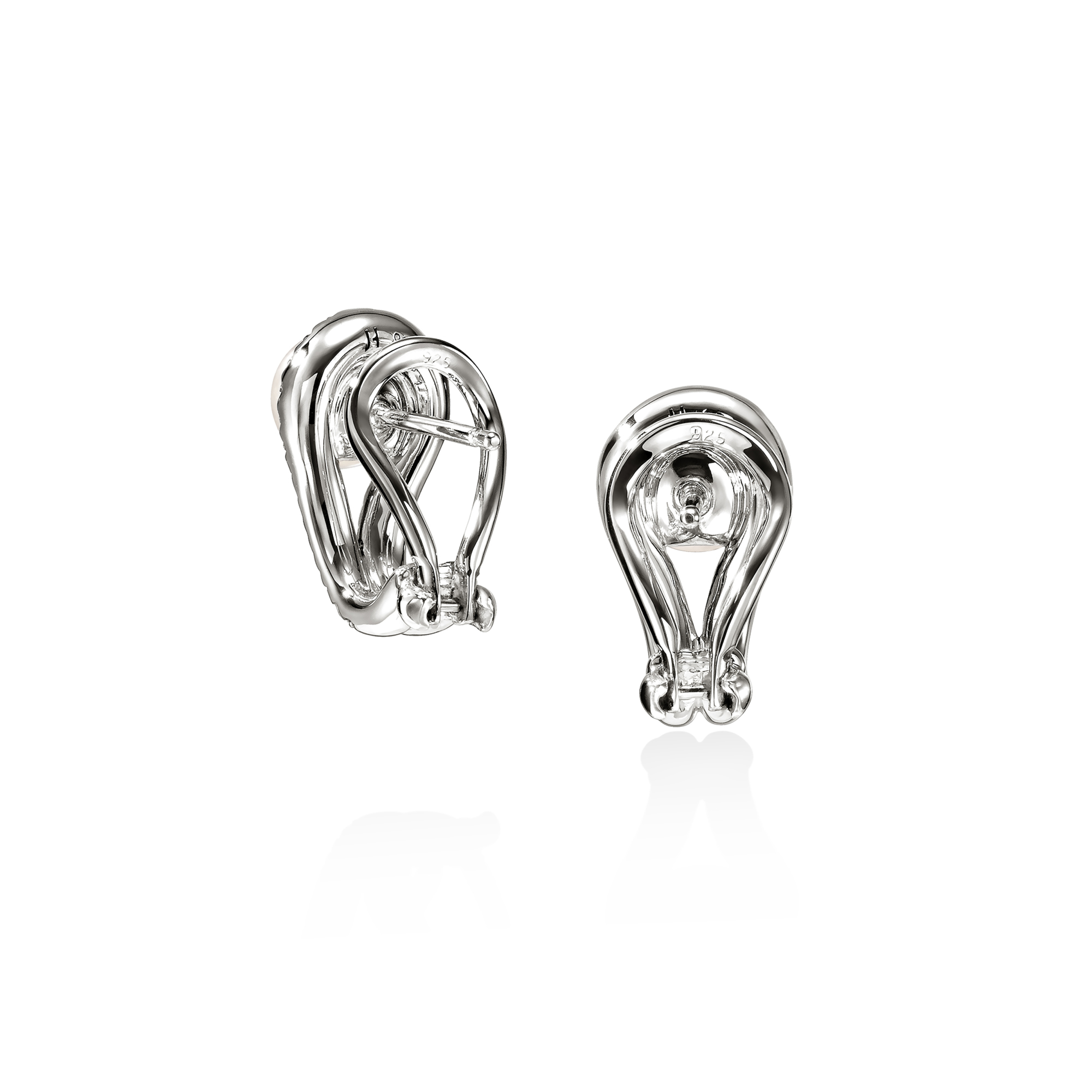 JOHN HARDY Surf Pearl & Diamond Earrings