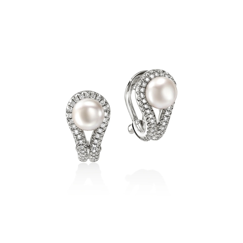 JOHN HARDY Surf Pearl & Diamond Earrings