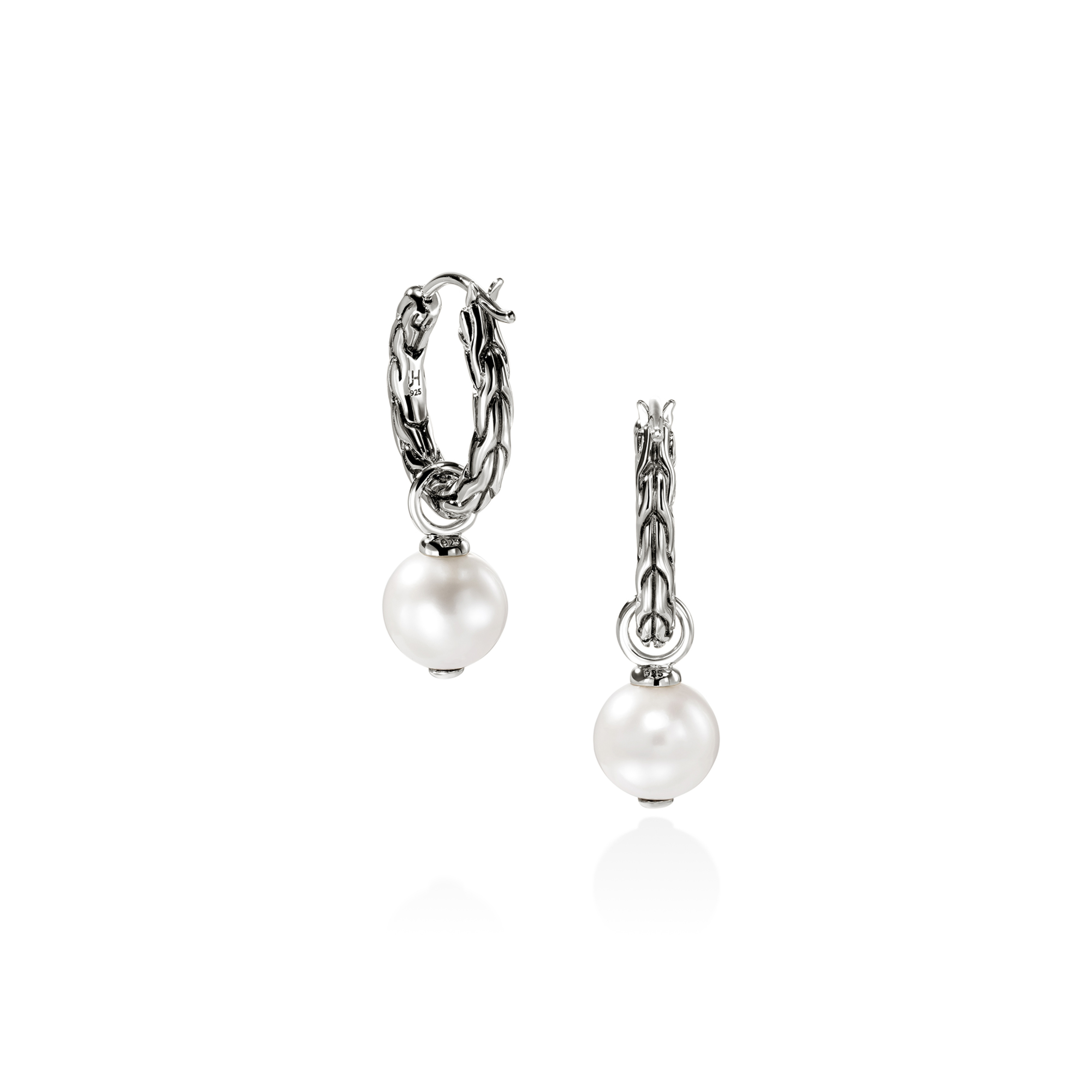 JOHN HARDY Essentials Small Pearl Hoop Earrings