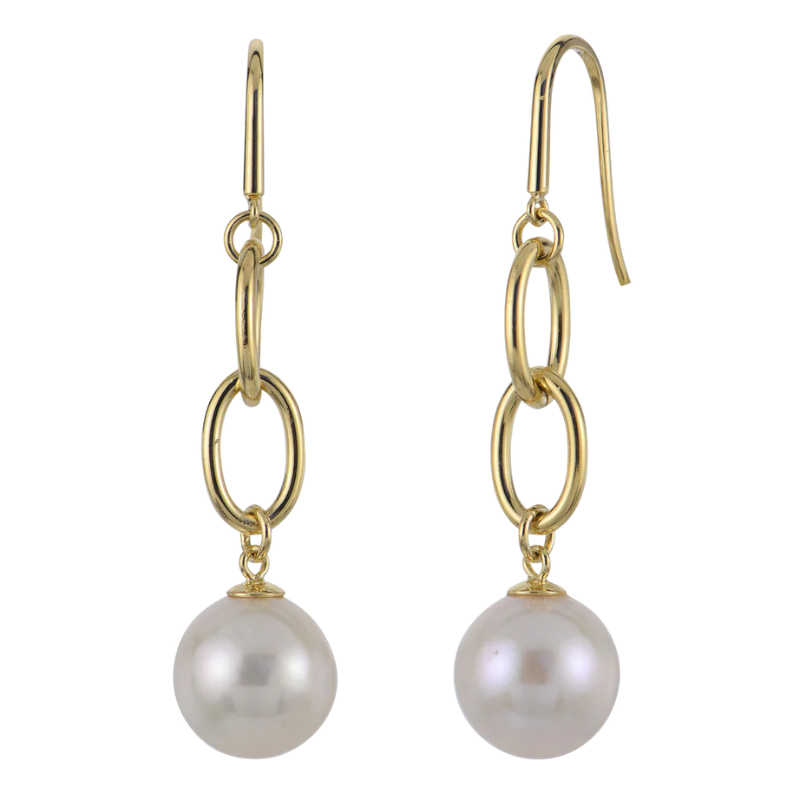 SS/18KYP 11-12MM Nucleated FWCP Hook Earrings