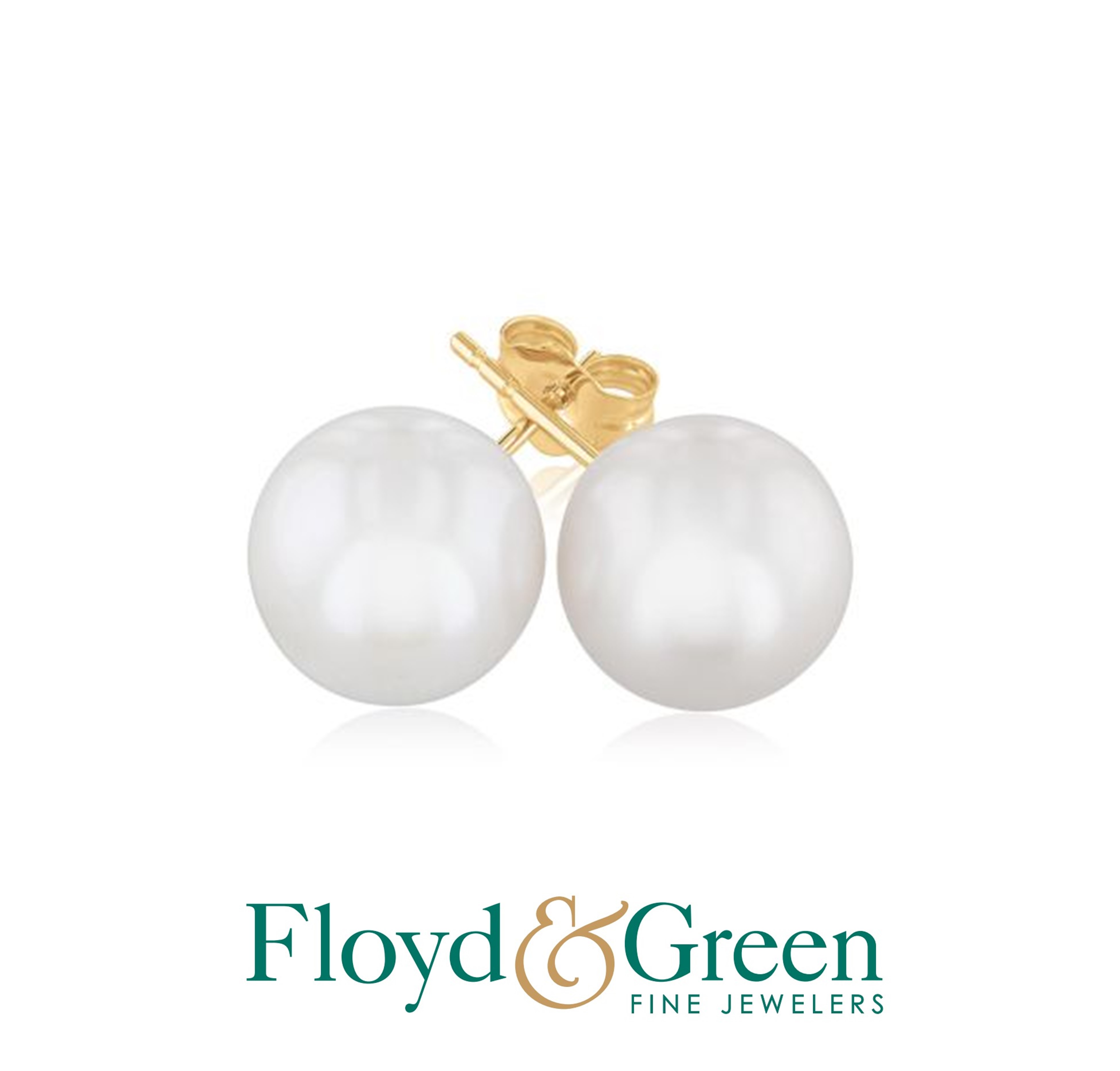 14KY Pearl Stud Earrings, 1g