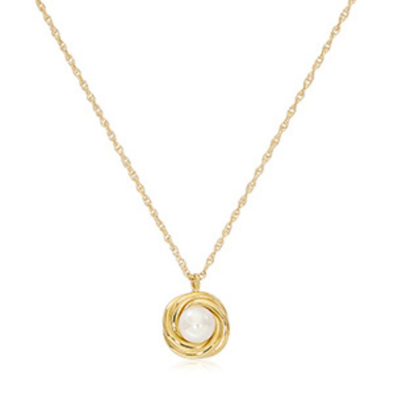 CARLA Pearl Love Knot Necklace