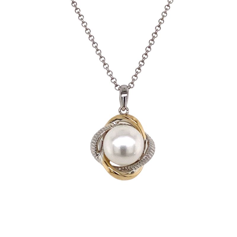 HONORA Twist Pearl Pendant Necklace