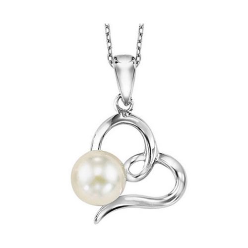 HEART PENDANT WITH PEARL