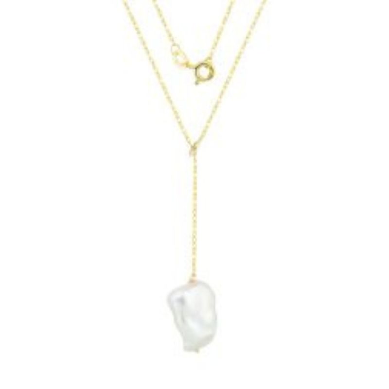 HONORA Keshi Pearl Y Necklace