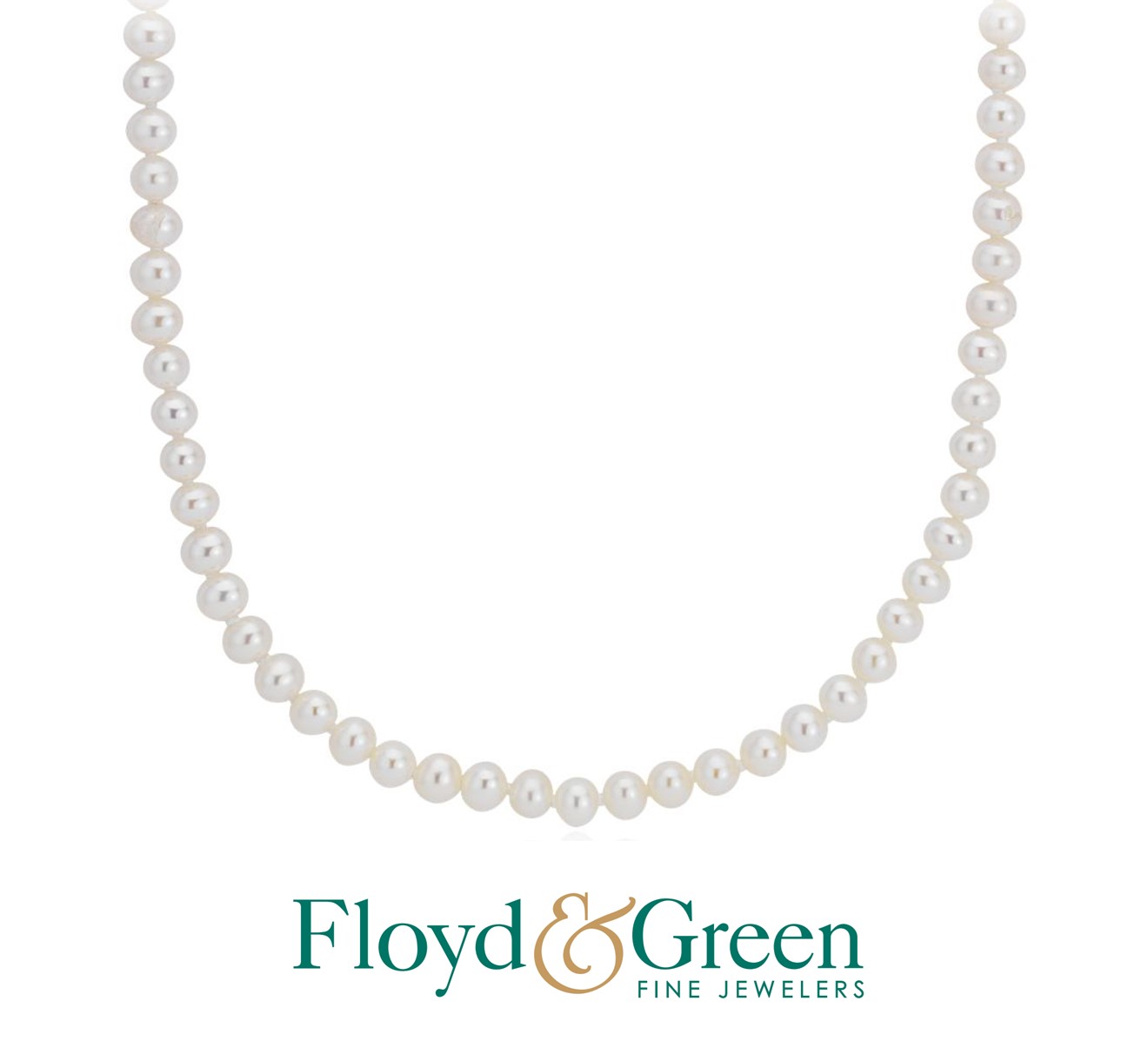 10KW Pearl Necklace, 15 inch