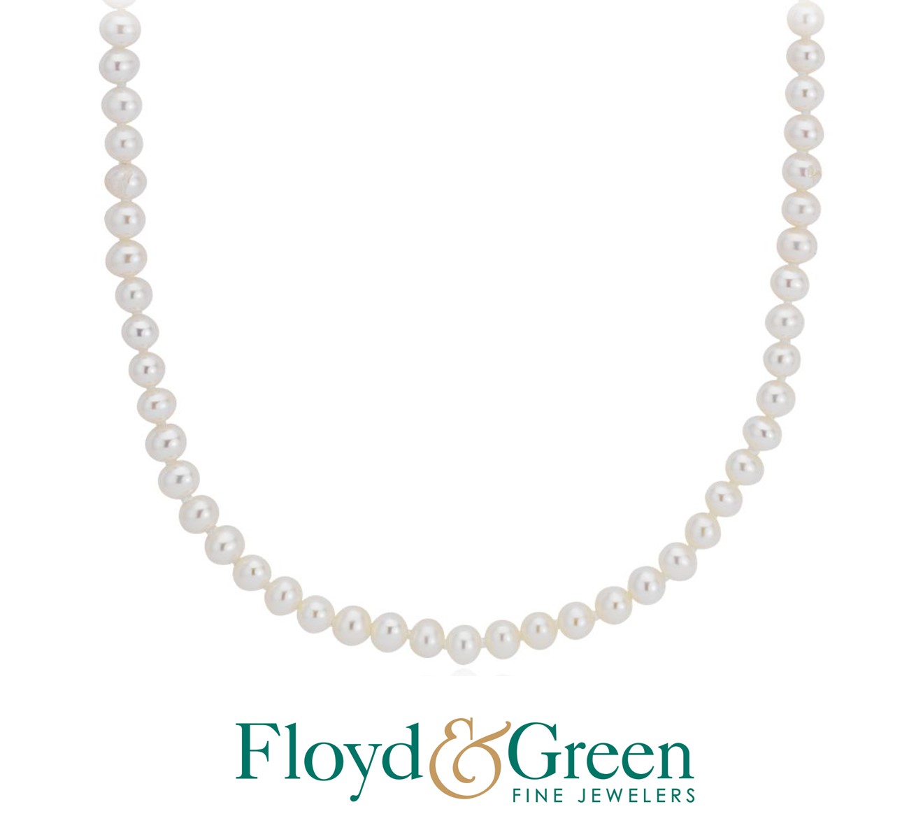 Sterling Silver Pearl Necklace, 16 inch