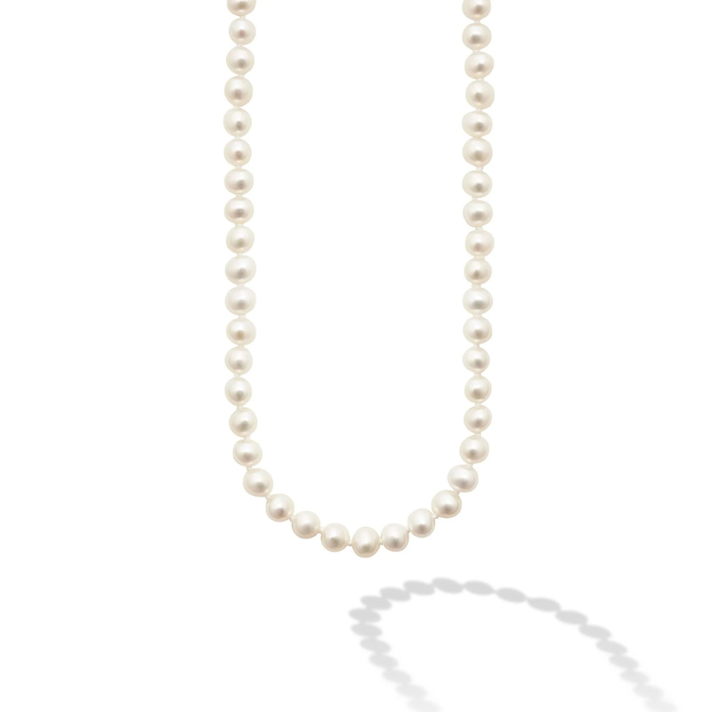 SS Luna Small Pearl 6-6.5mm  Necklace