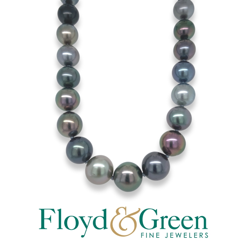 18 14KY 8-10mm Tahitian Pearl Necklace