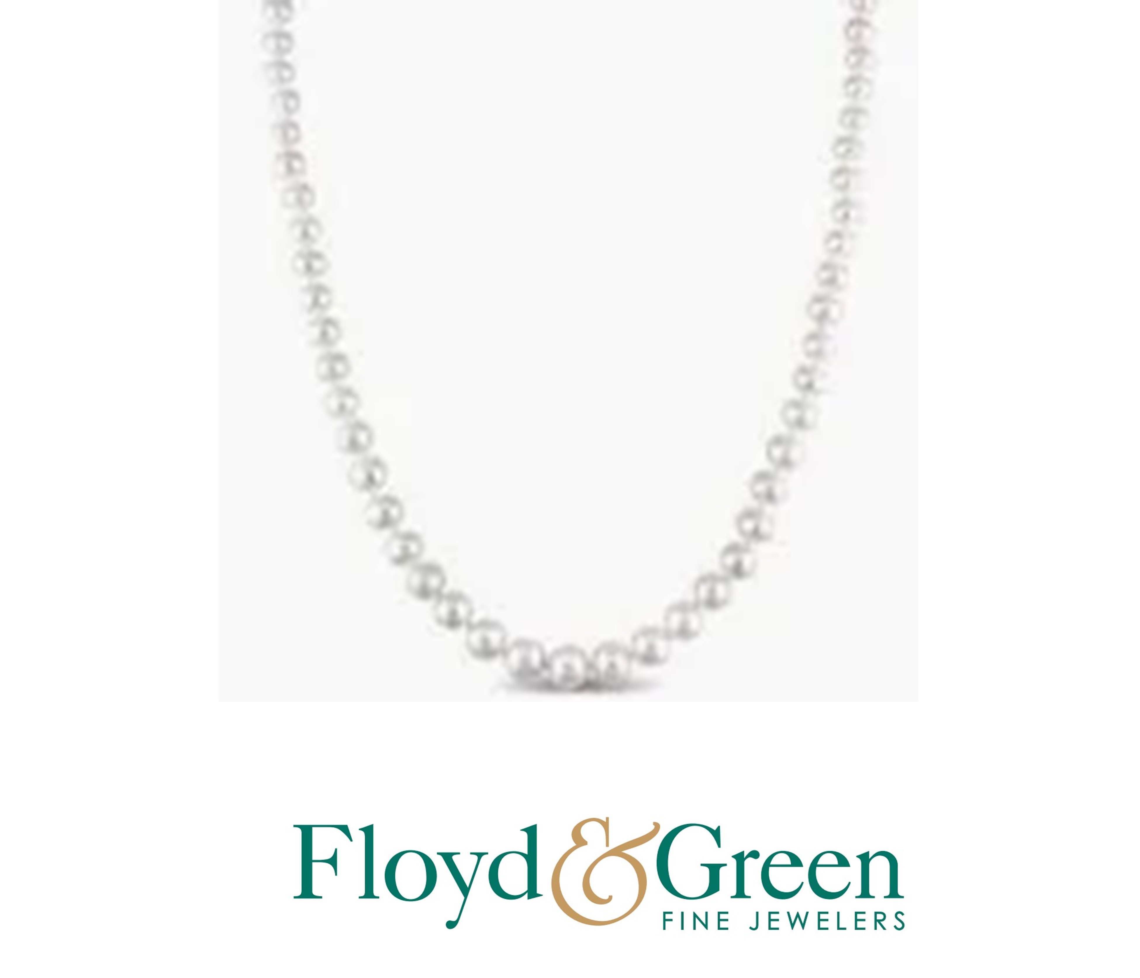 14KY Graduated Pearl Necklace, 17 inch, 11.3g