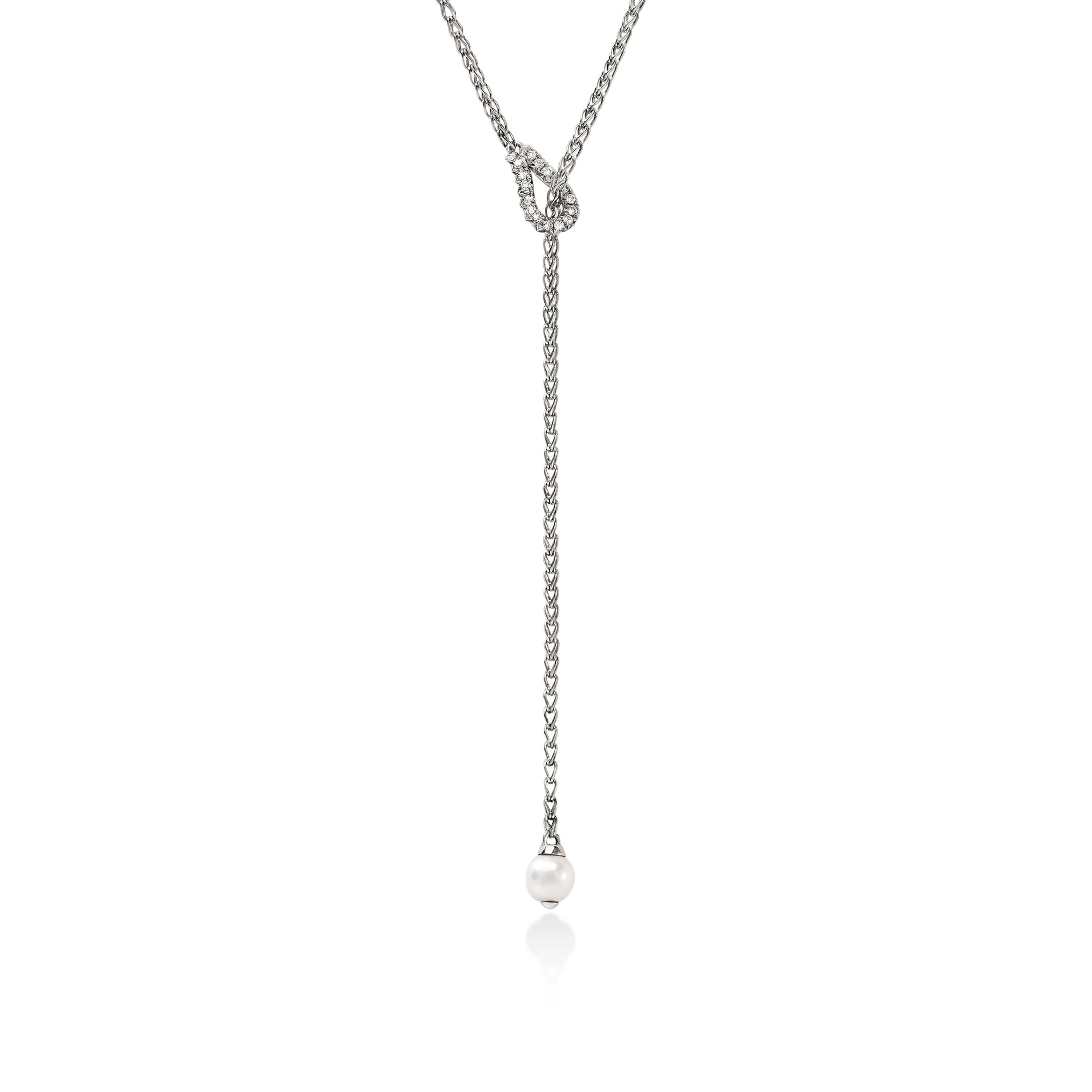 JOHN HARDY Surf Pearl & Diamond Necklace