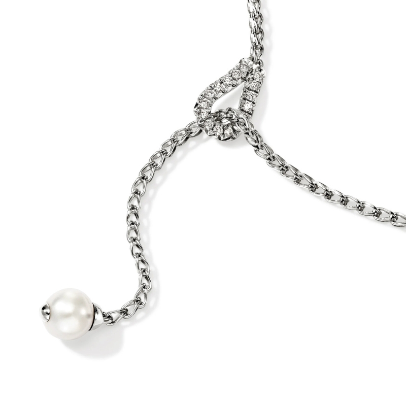 JOHN HARDY Surf Pearl & Diamond Necklace