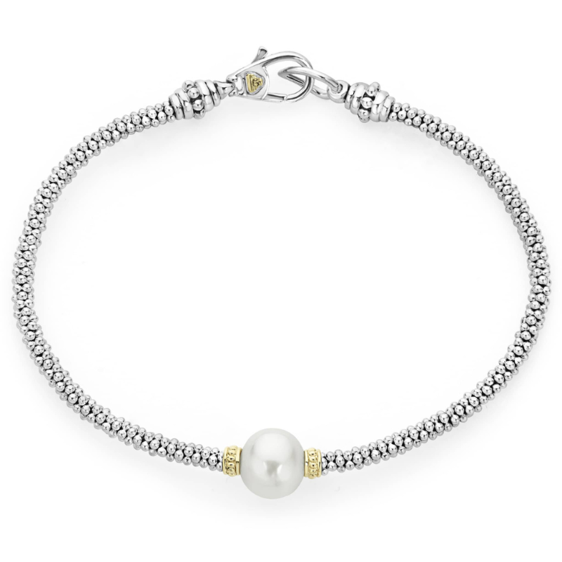 LAGOS Luna Single Pearl Caviar Bracelet