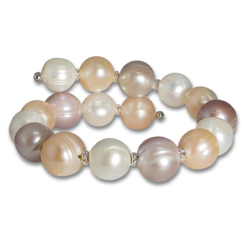 Multi-Color Pearl Wrap Bracelet