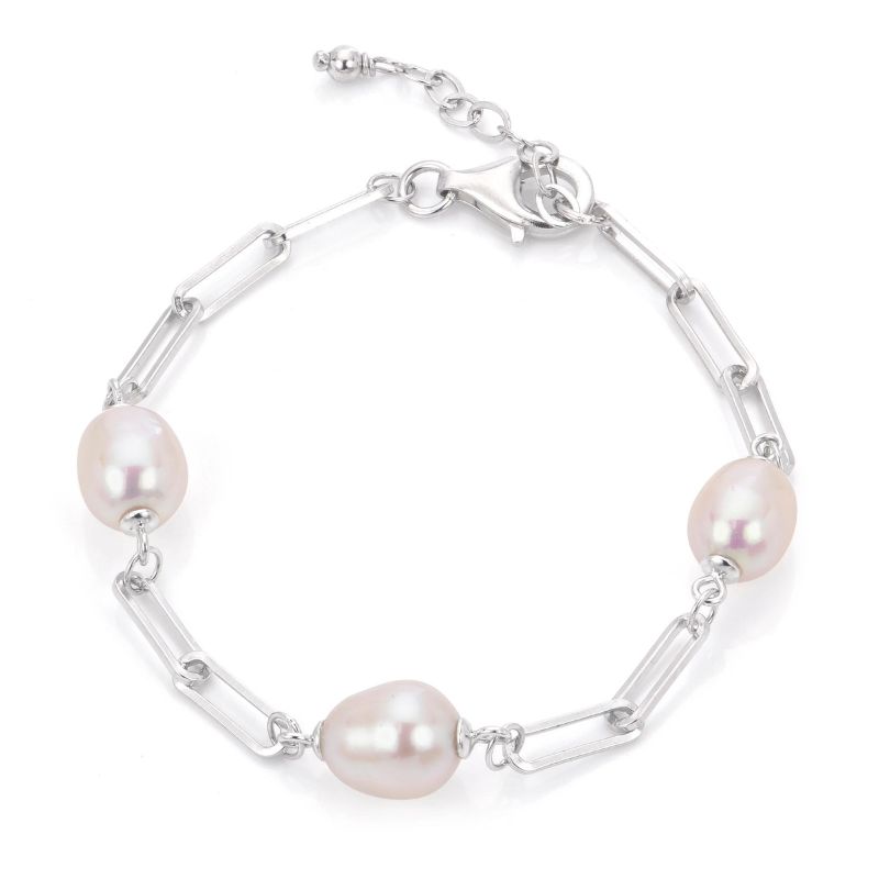 IMPERIAL PEARL Paperclip Chain Bracelet