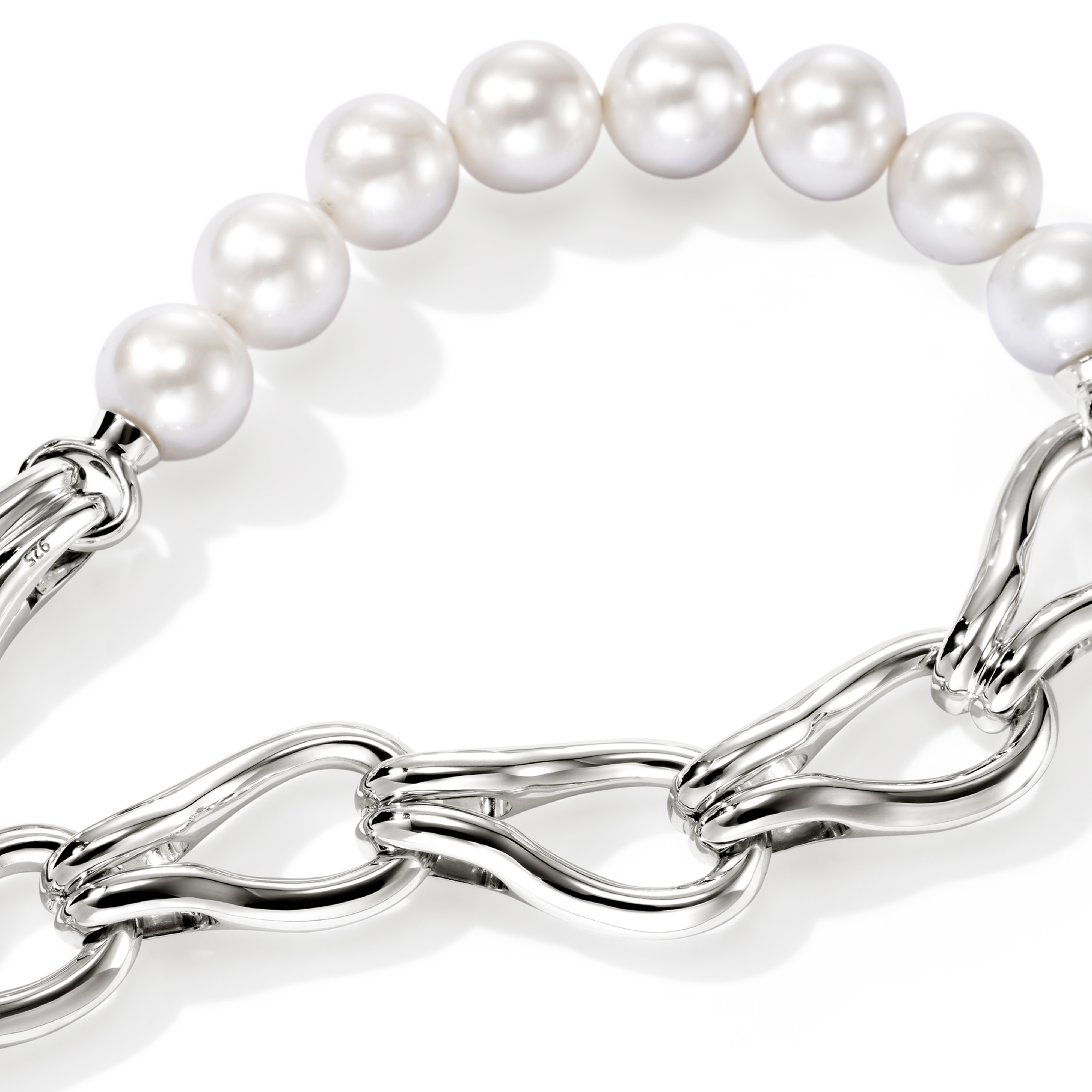 JOHN HARDY Surf Pearl Link Bracelet