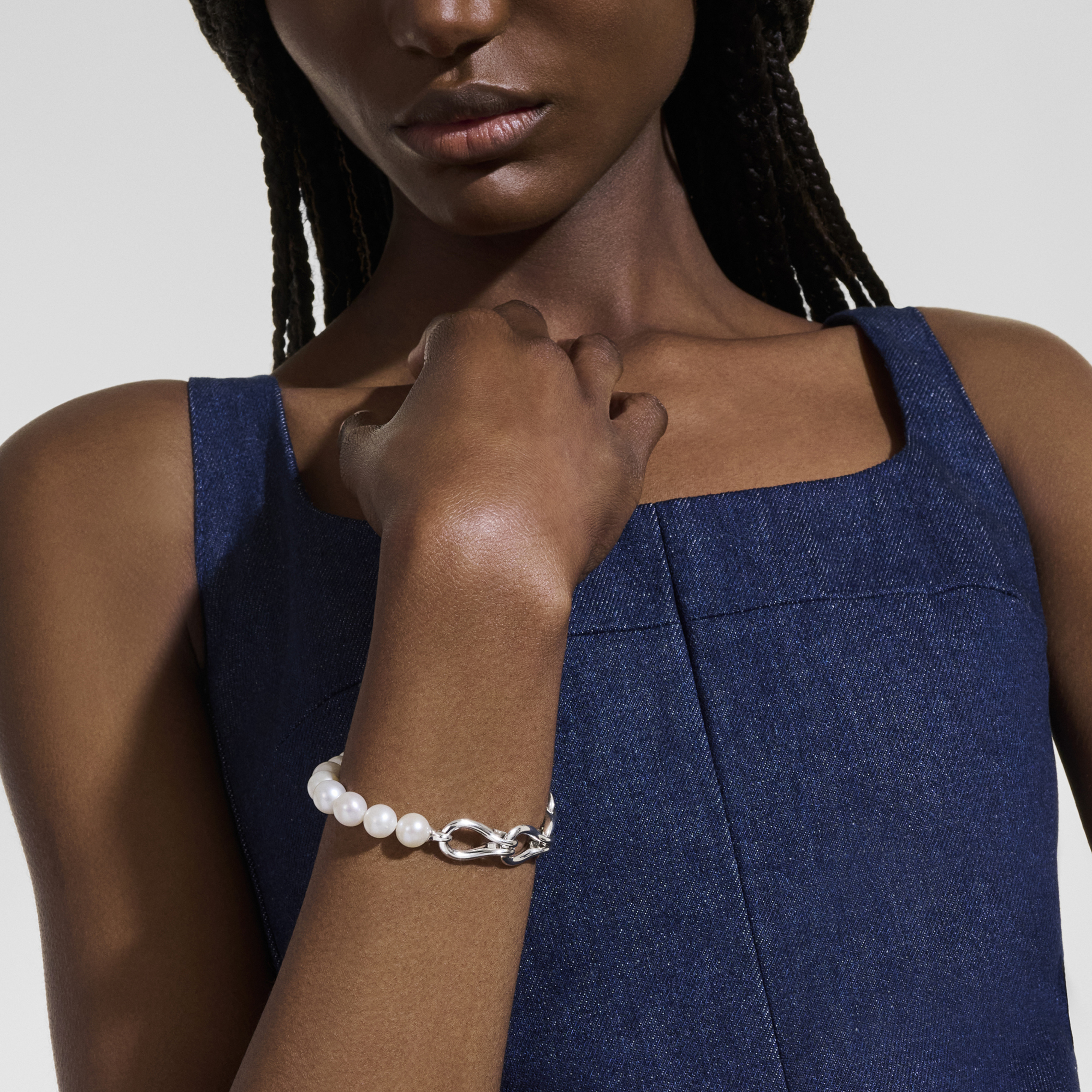 JOHN HARDY Surf Pearl Link Bracelet