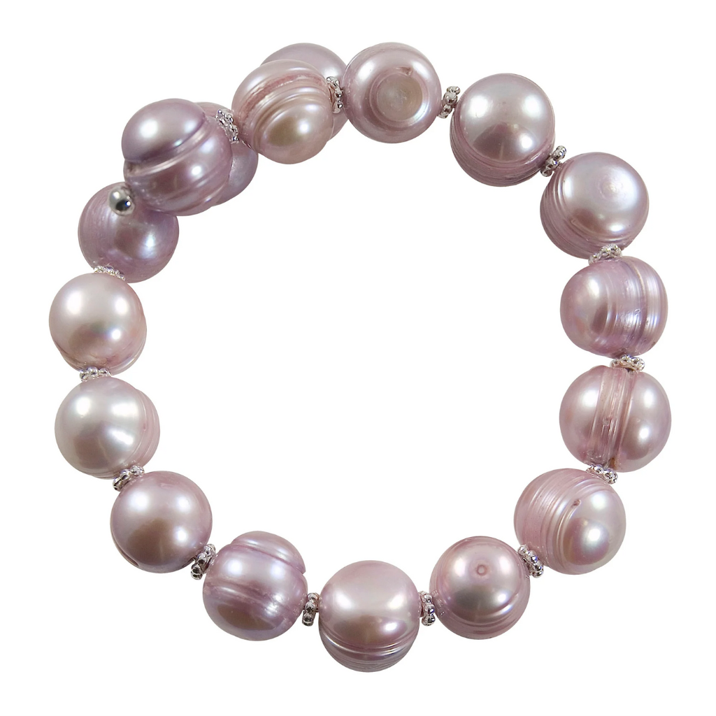 IMPERIAL PEARL Dyed Lavender Wrap Bracelet