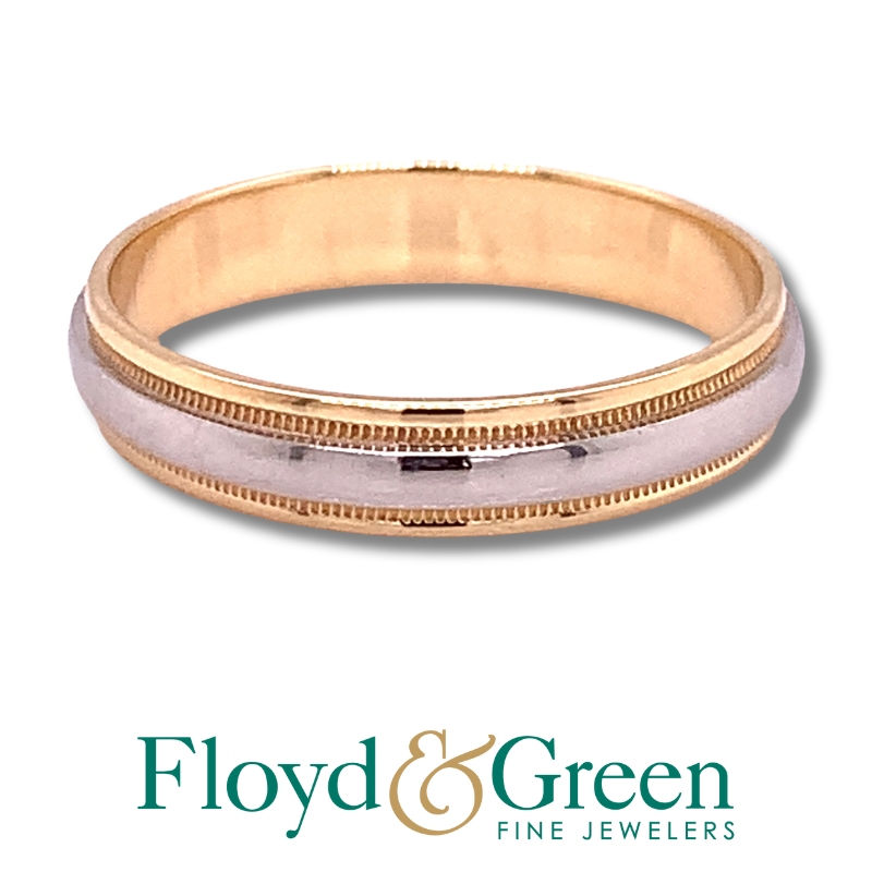 Two Tone Wedding Band