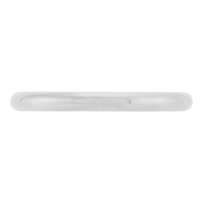 14KW 2MM Half Round Wedding Band Size 7