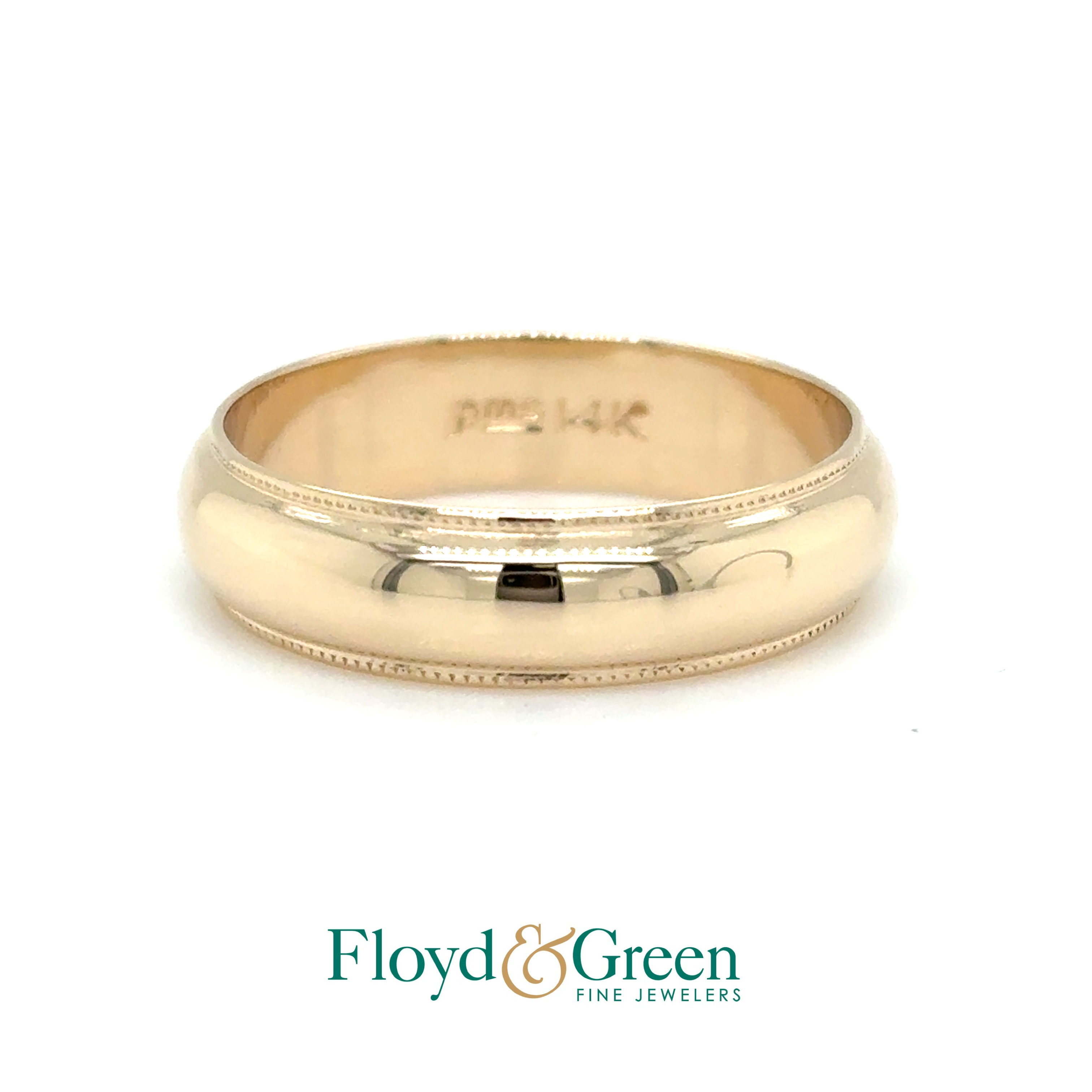 14KY Wedding Band, Size 6.75, 3.8g