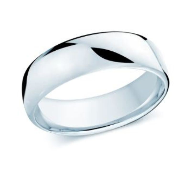 White Gold Wedding Band