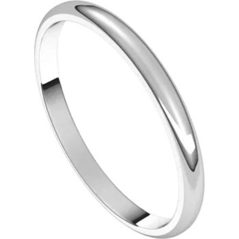 White Gold Wedding Band