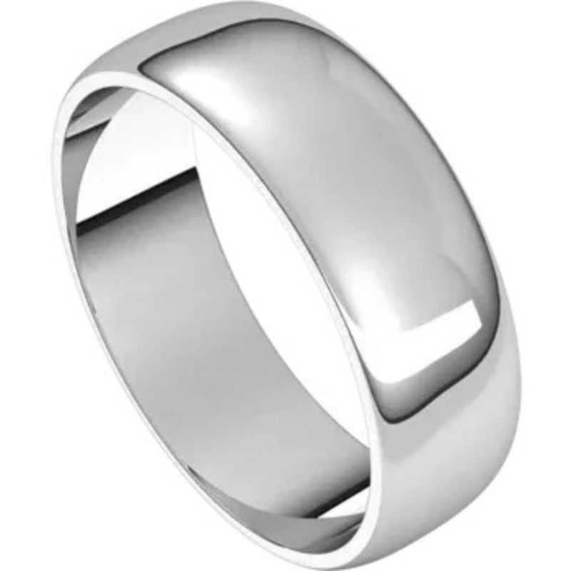 White Gold Wedding Band