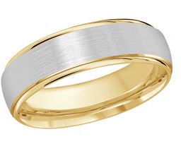 14K YG/WG GTS 5MM WEDDING BAND