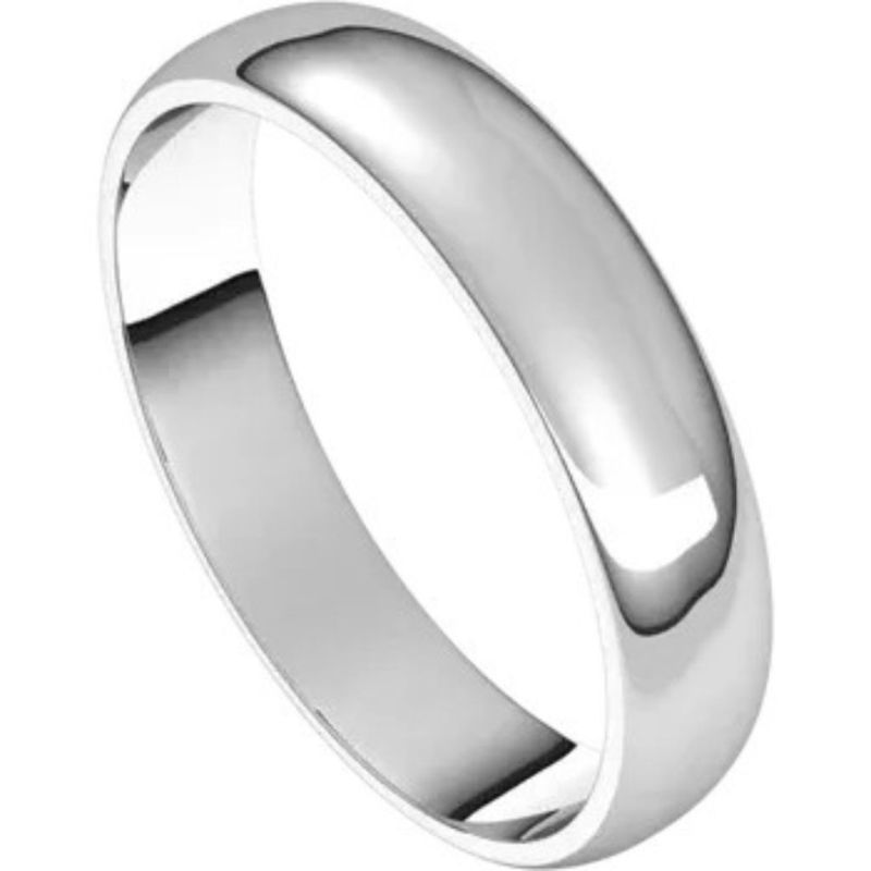 White Gold Wedding Band