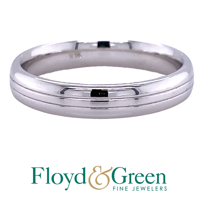 White Gold Wedding Band