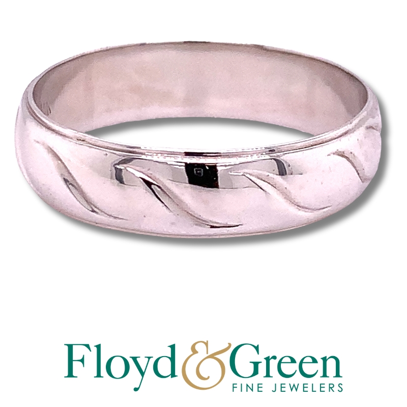 White Gold Wedding Band
