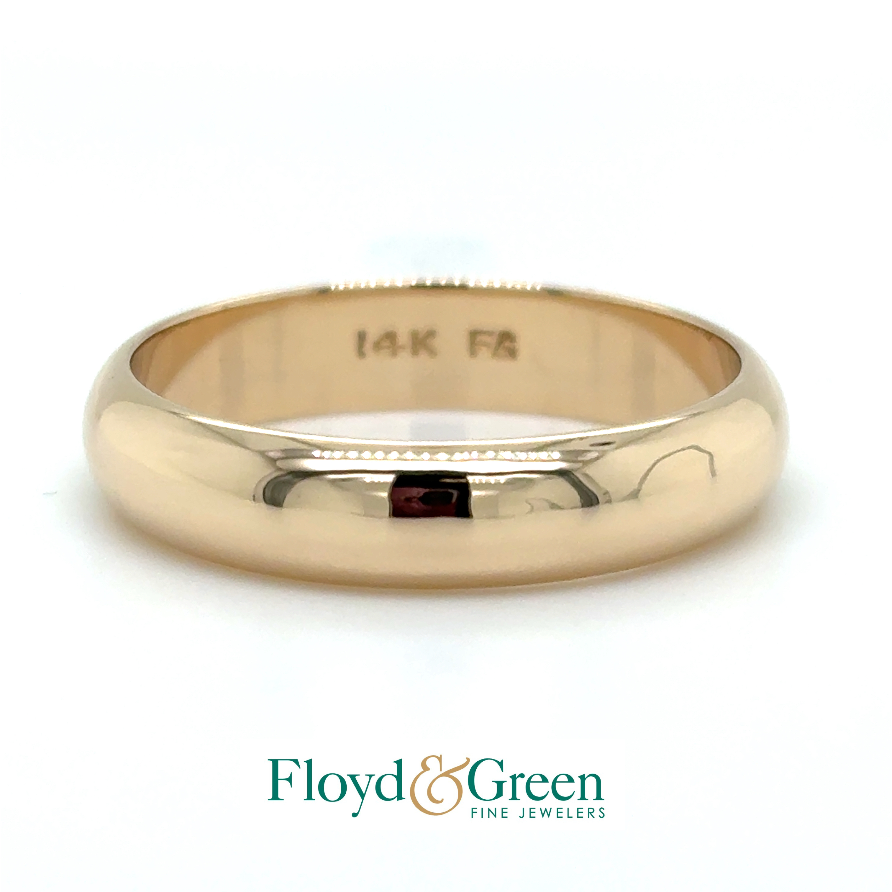 14KY Wedding Band, Size 10.5, 6.1g