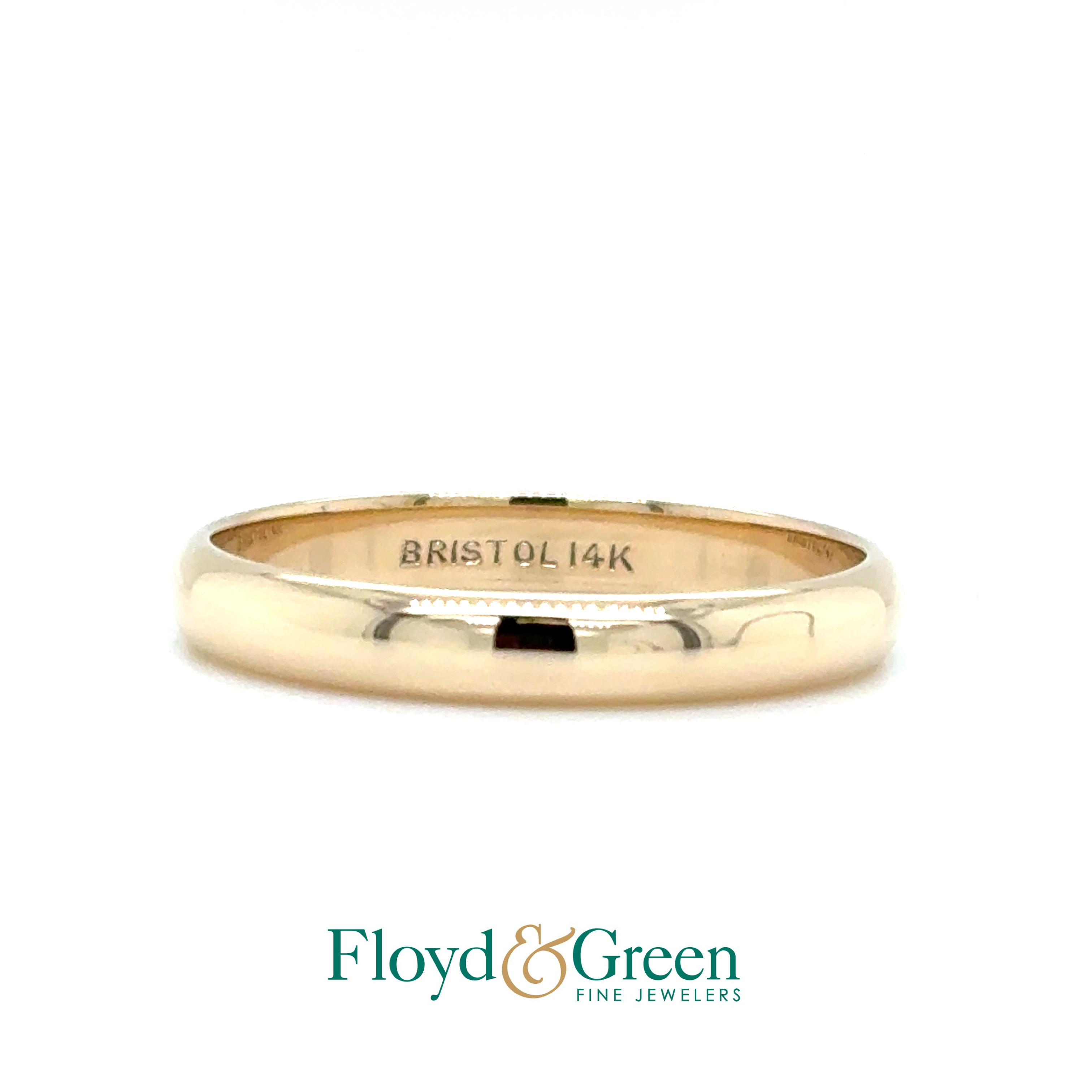 14KY Wedding Band, size 9.5, 3.1g