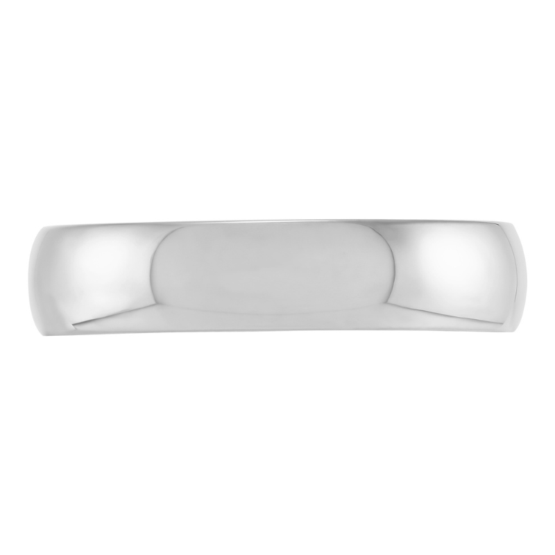 14KW 5MM Half Round Wedding Band Size 11