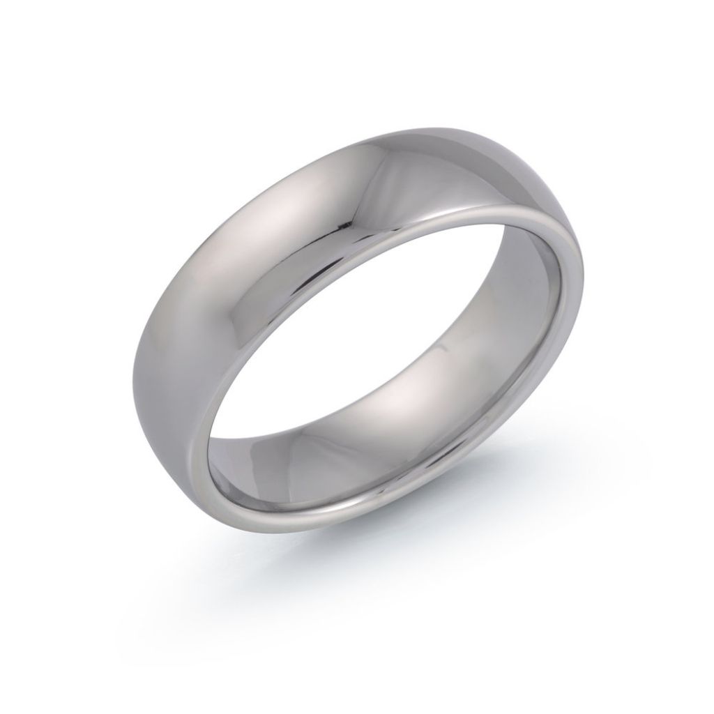 Tungsten Polished Wedding Band 6mm Size 11.5